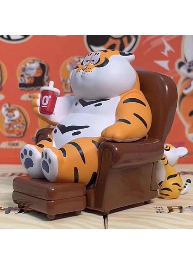 Playfulness I Am Not a Fat Tiger Blind Box Father's Love and Child's Filial Piety Series Cute Trendy Toy Figures Family Toy Ornaments